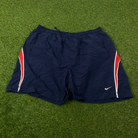 00s Nike Piping Shorts Blue XL