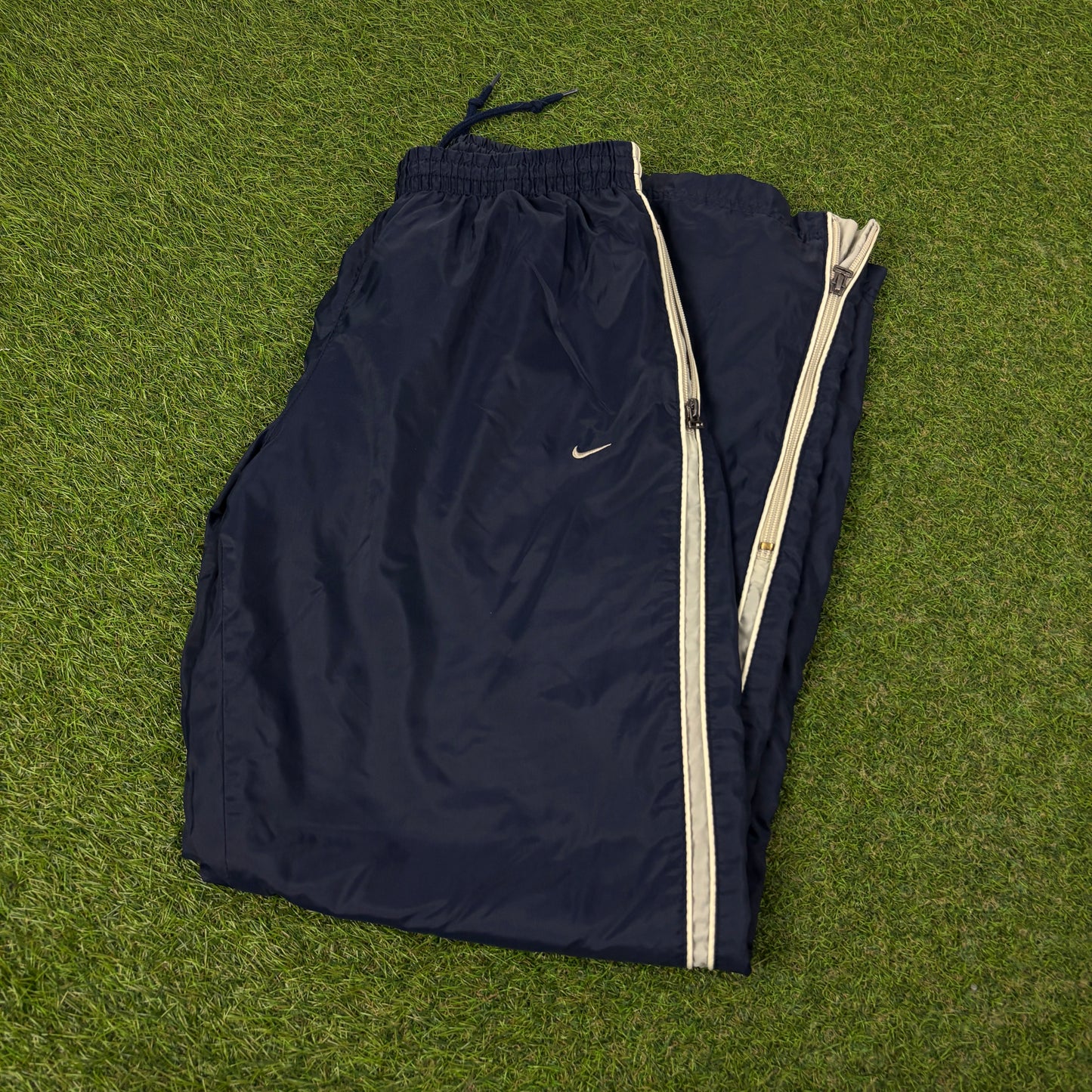 00s Nike Piping Joggers Blue Small