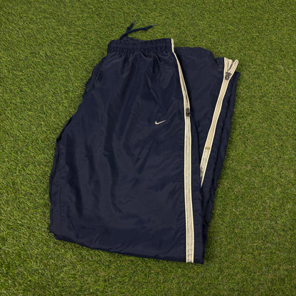 00s Nike Piping Joggers Blue Small