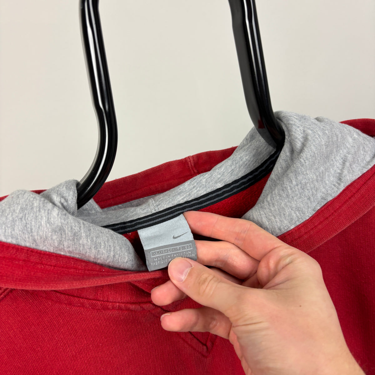 00s Nike Flame Hoodie Red XL
