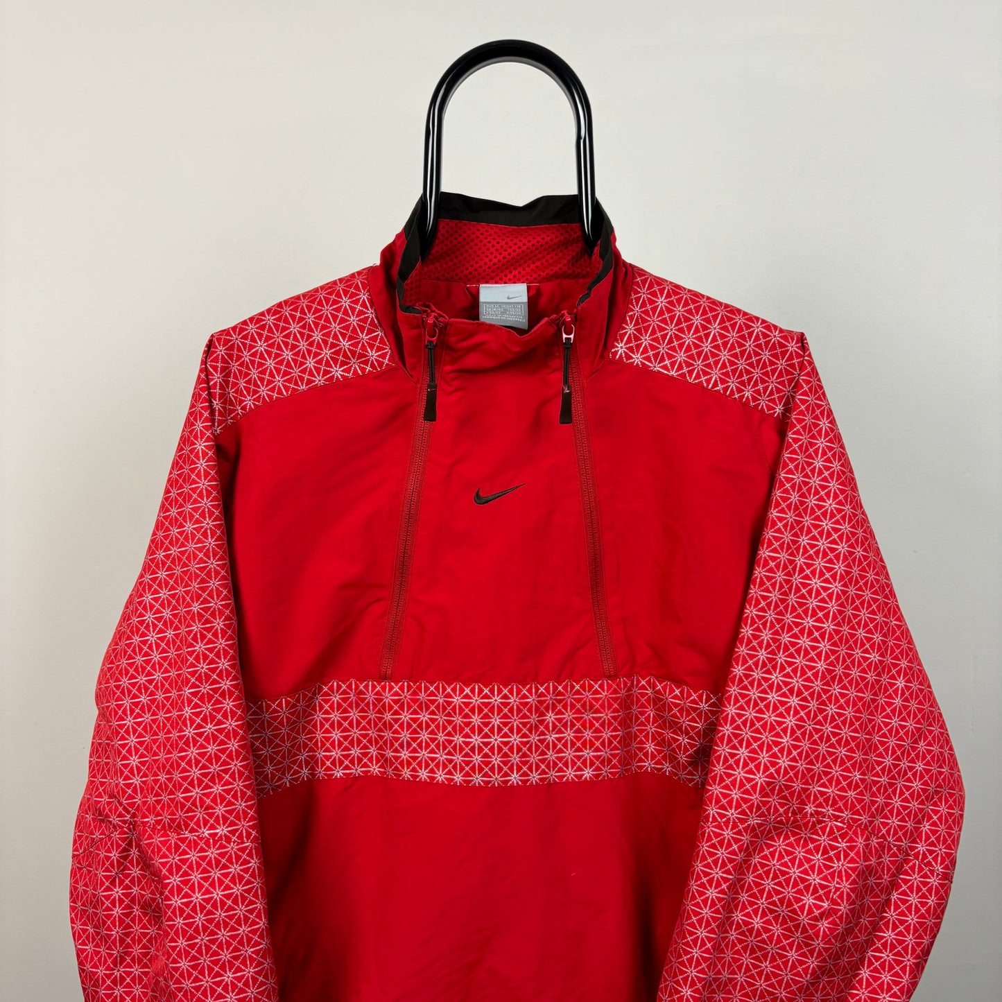 00s Nike Double Zip Windbreaker Jacket Red Medium
