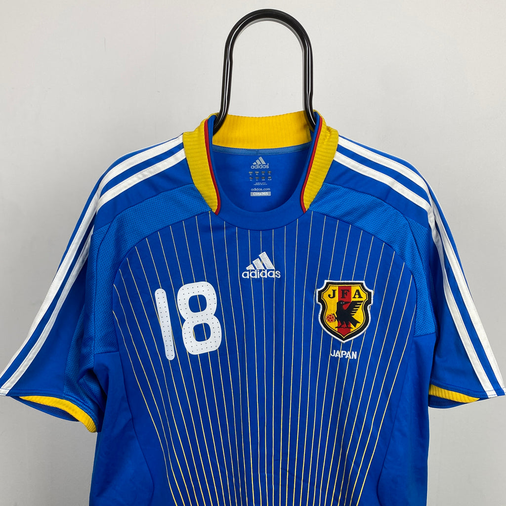 00s Adidas Japan Football Shirt T-Shirt Blue XL