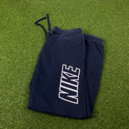 00s Nike Wide Leg Cotton Joggers Blue Medium