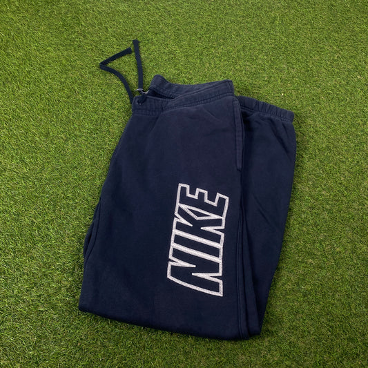 00s Nike Wide Leg Cotton Joggers Blue Medium