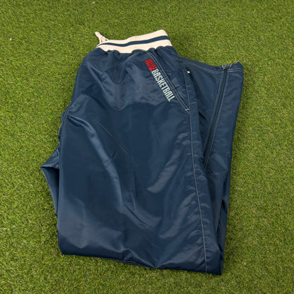 00s Nike Baggy Basketball Joggers Blue XL