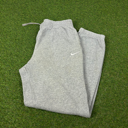 00s Nike Wide Leg Cotton Joggers Grey Medium