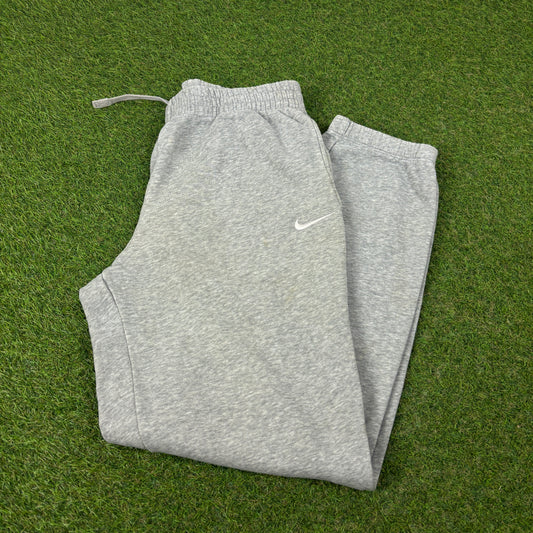 00s Nike Wide Leg Cotton Joggers Grey Medium