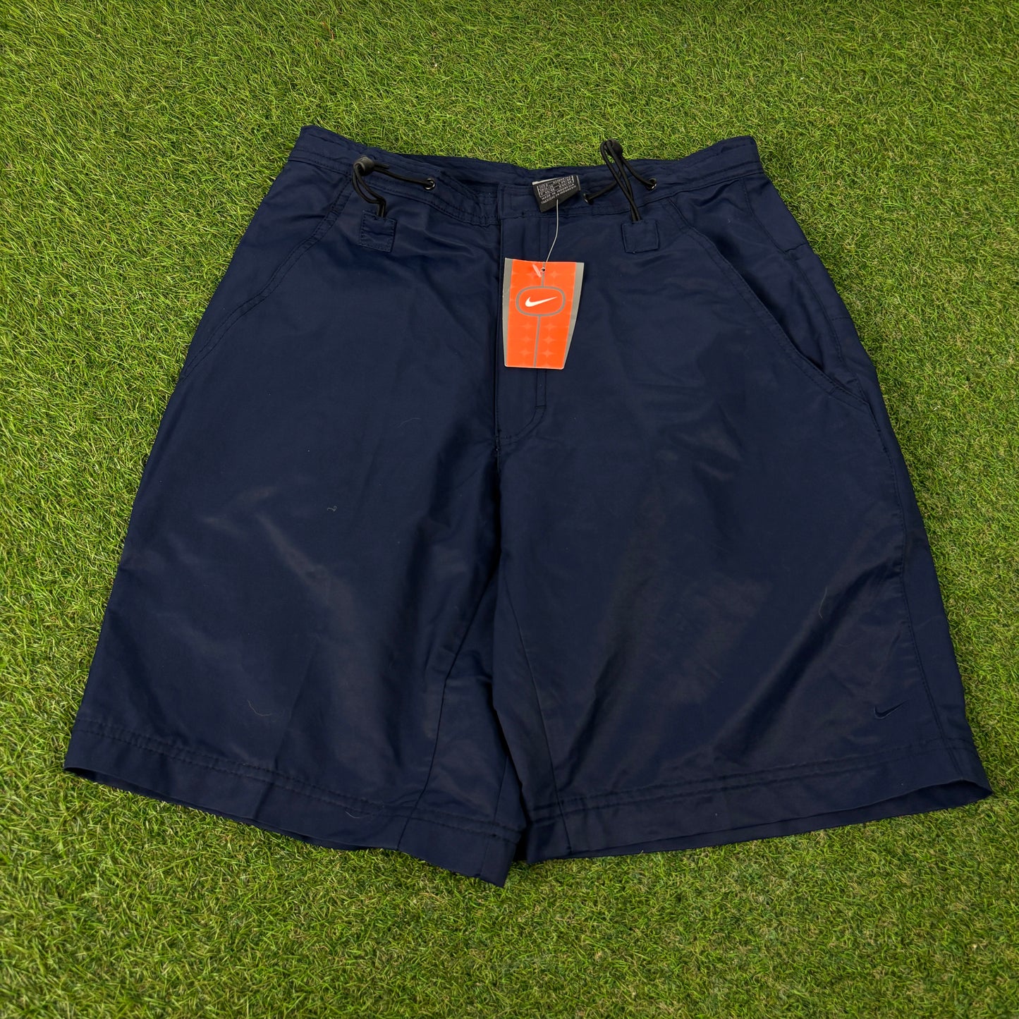 00s Nike Adjustable Toggle Shorts Blue Small