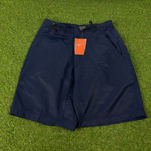 00s Nike Adjustable Toggle Shorts Blue Small