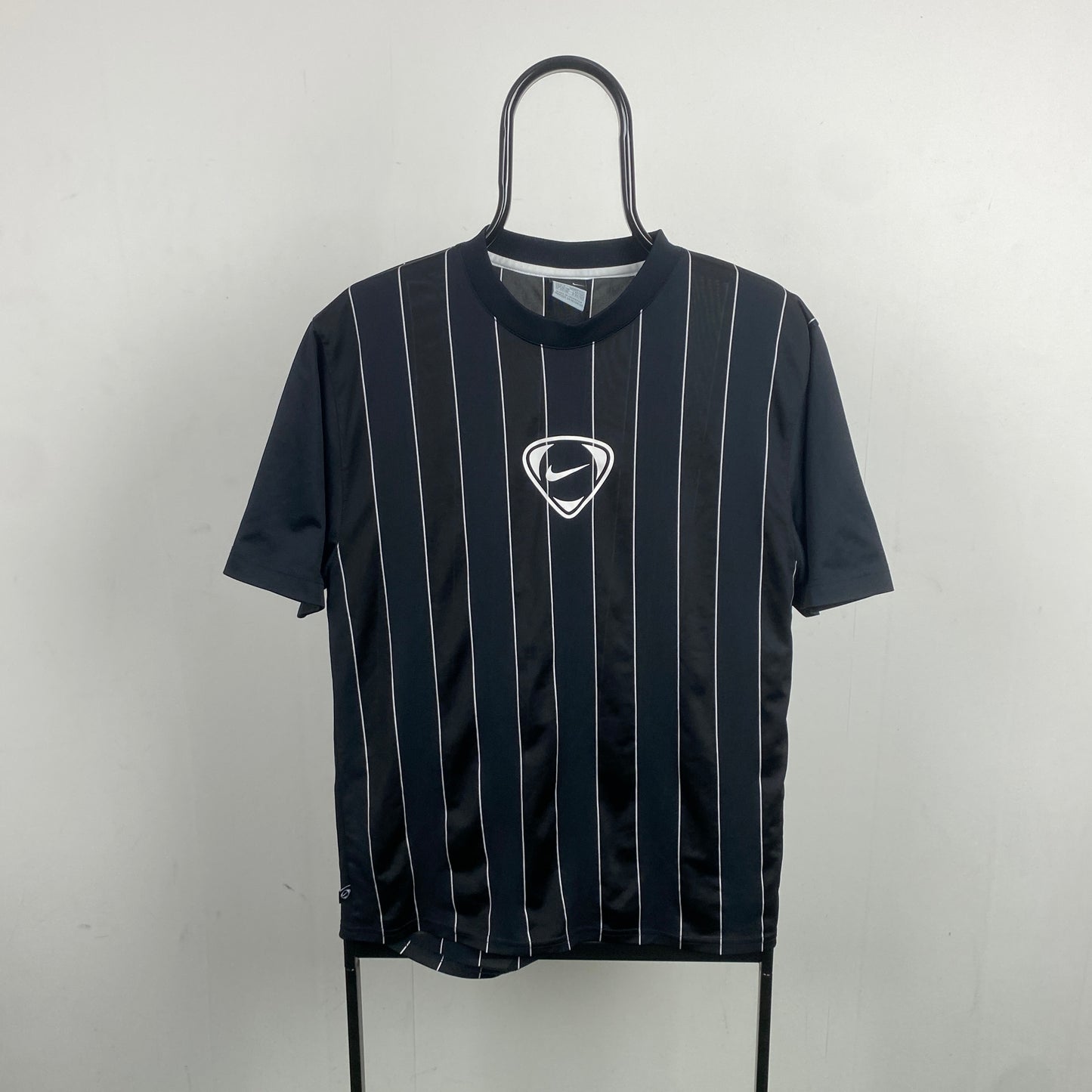 00s Nike Football Shirt T-Shirt Black Small