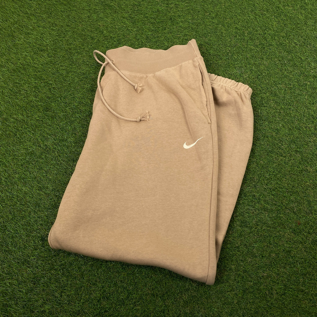 00s Nike Cotton Joggers Brown Large