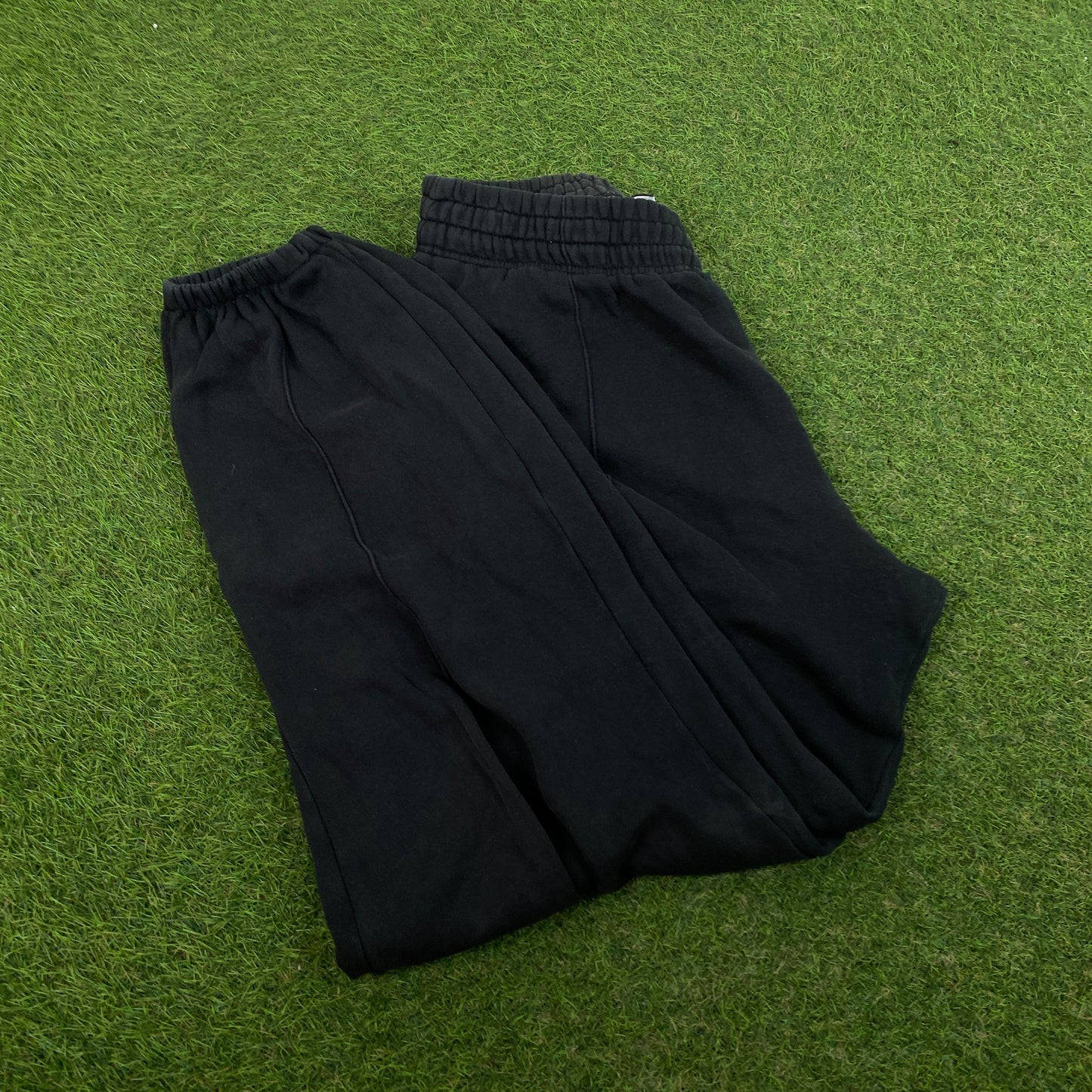 00s Nike Wide Leg Cotton Joggers Black Small