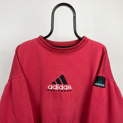 90s Adidas Equipment Sweatshirt Red XL