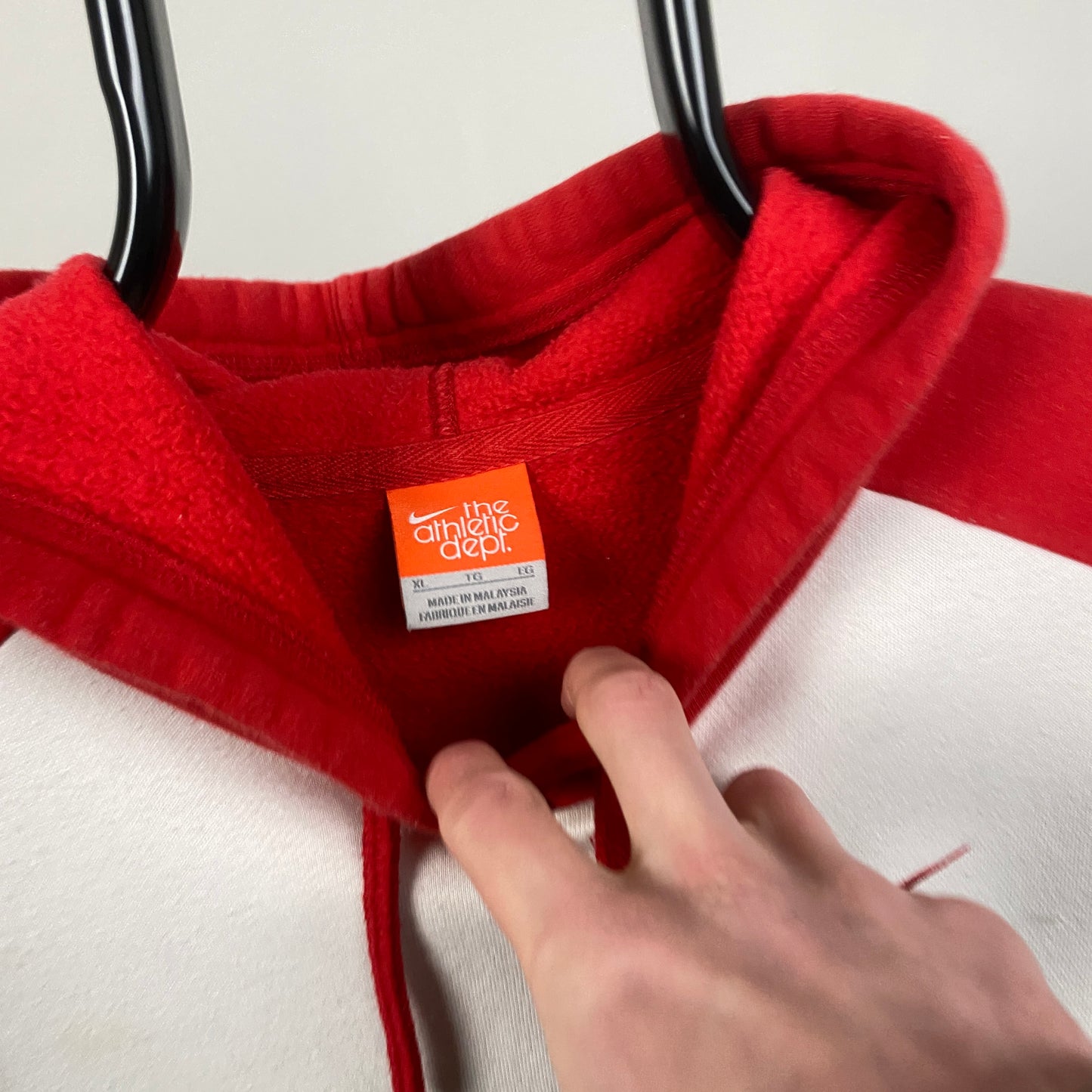 00s Nike Hoodie White Womens XL