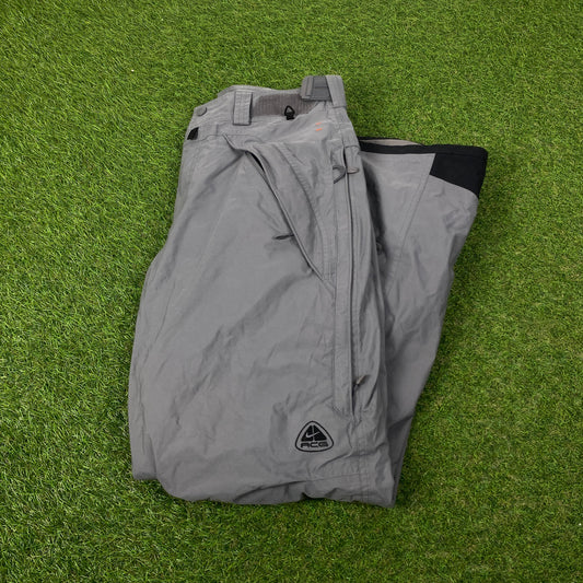 00s Nike ACG Ski Salopettes Trousers Joggers Grey Small