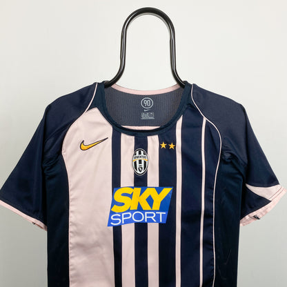 00s Nike Juventus Football Shirt T-Shirt Blue XS