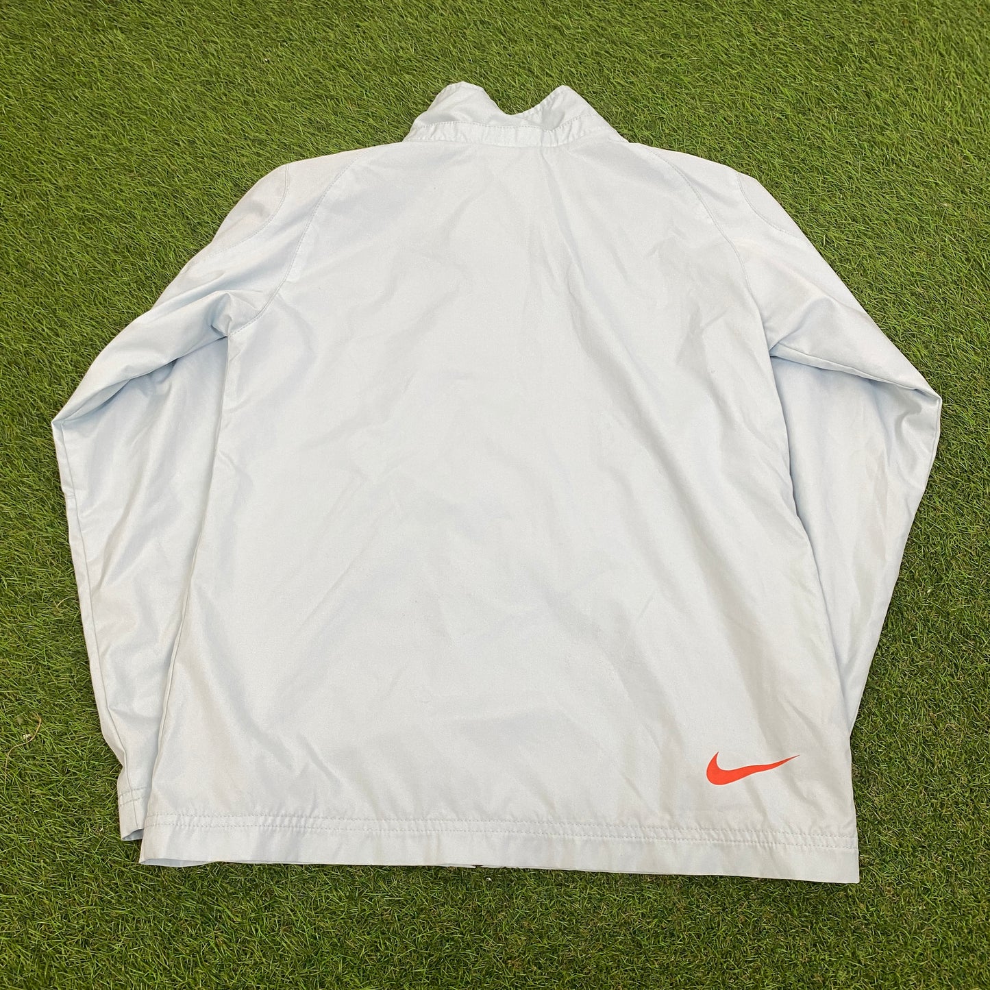 00s Nike Piping Tracksuit Jacket + Joggers Set Baby Blue XS