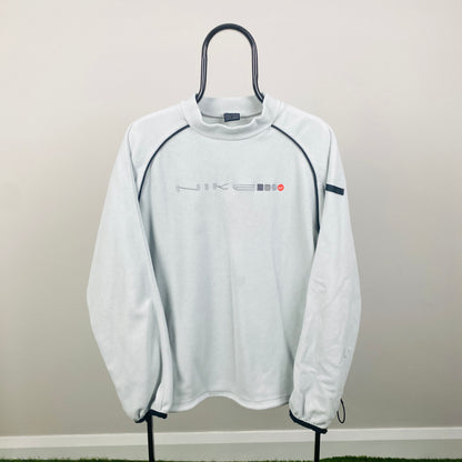 00s Nike Fleece Sweatshirt Baby Blue Medium