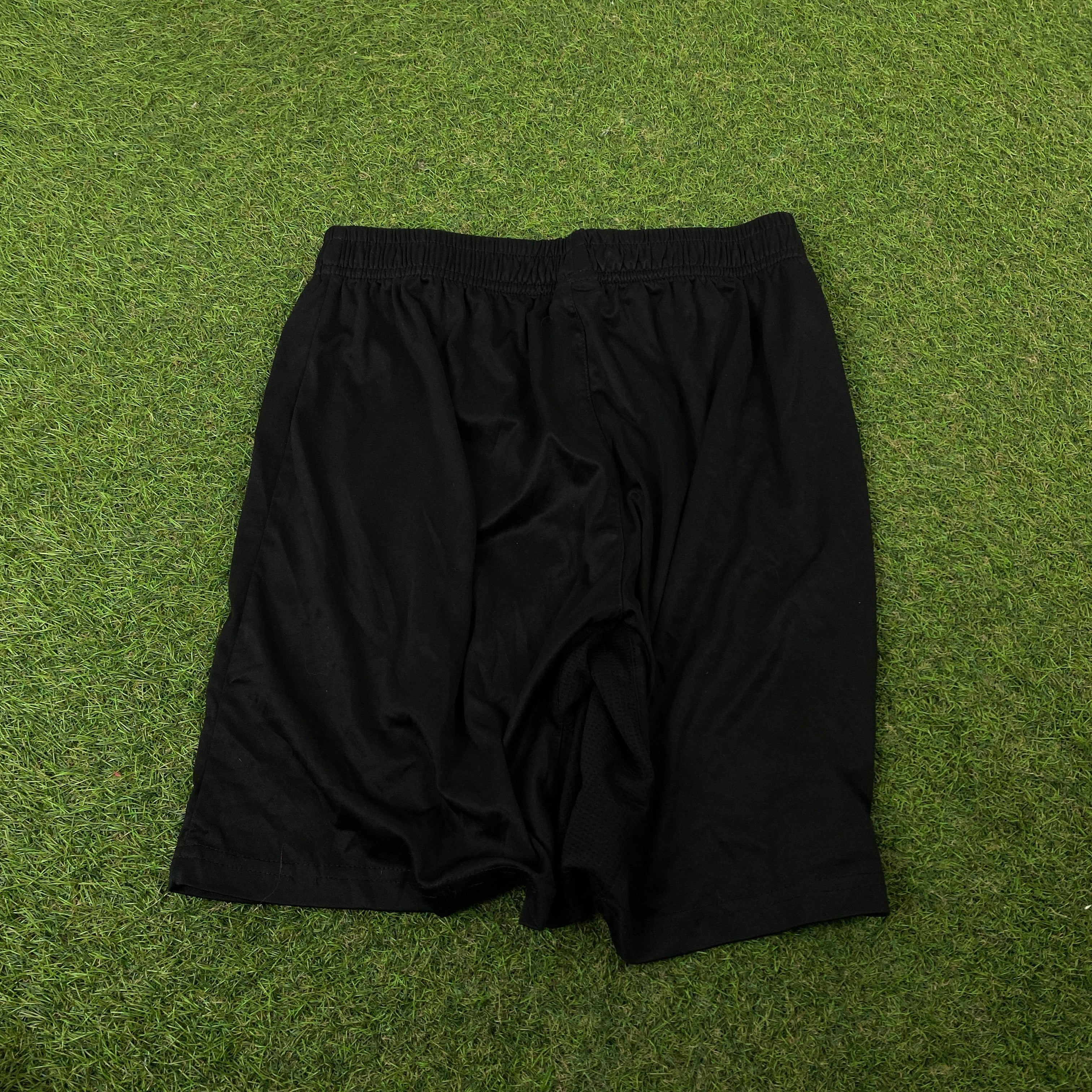Retro Nylon Football Shorts Black Small