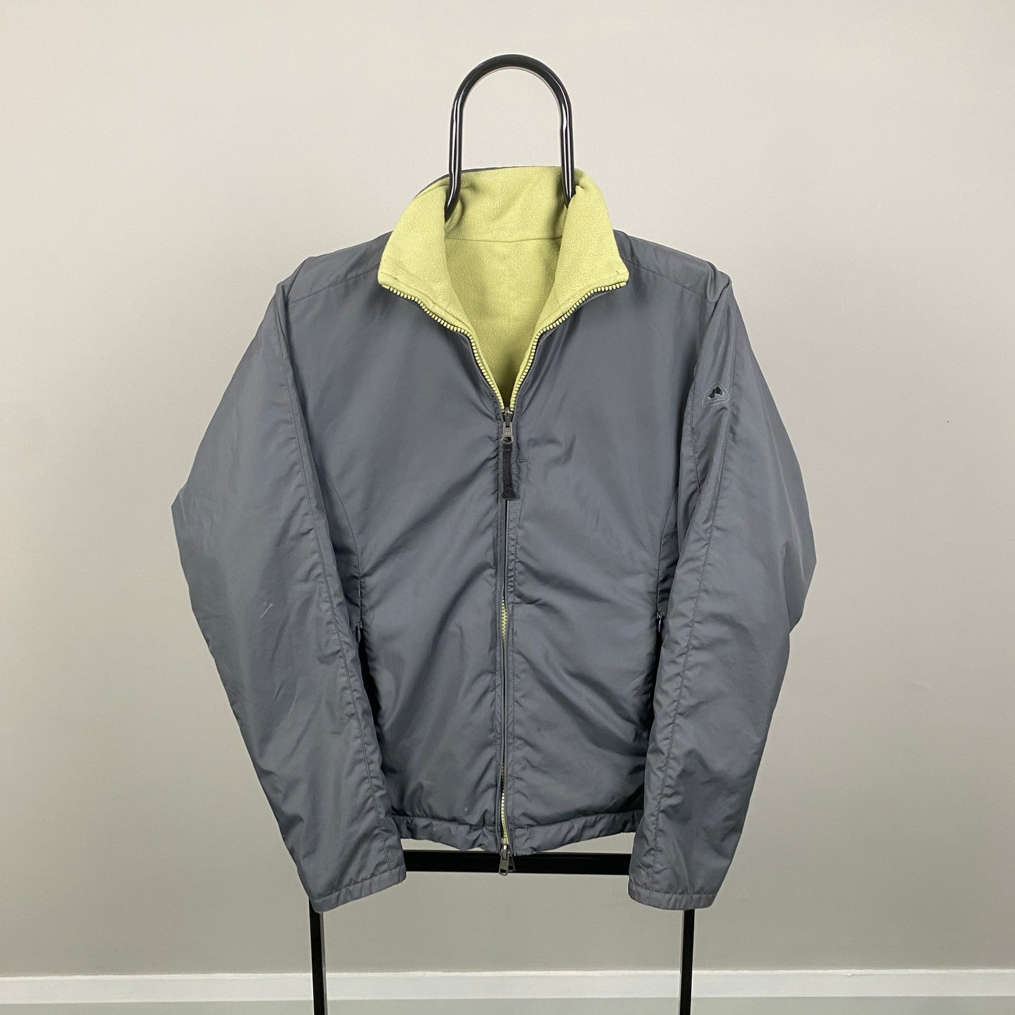 00s Nike ACG Reversible Fleece Coat Jacket Grey Medium