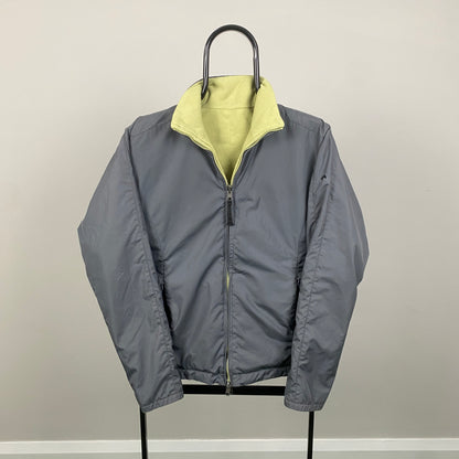 00s Nike ACG Reversible Fleece Coat Jacket Grey Medium