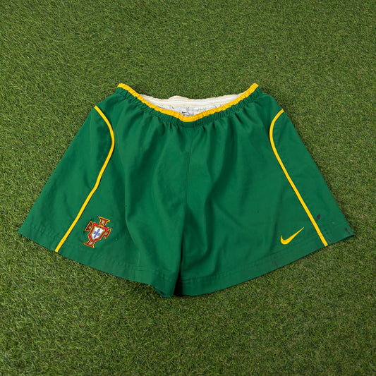 90s Nike Portugal T90 Football Shorts Green Small
