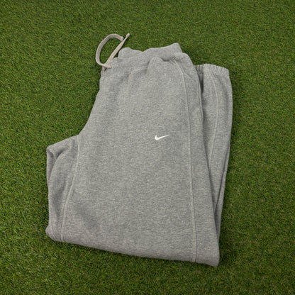 00s Nike Wide Leg Cotton Joggers Grey XL