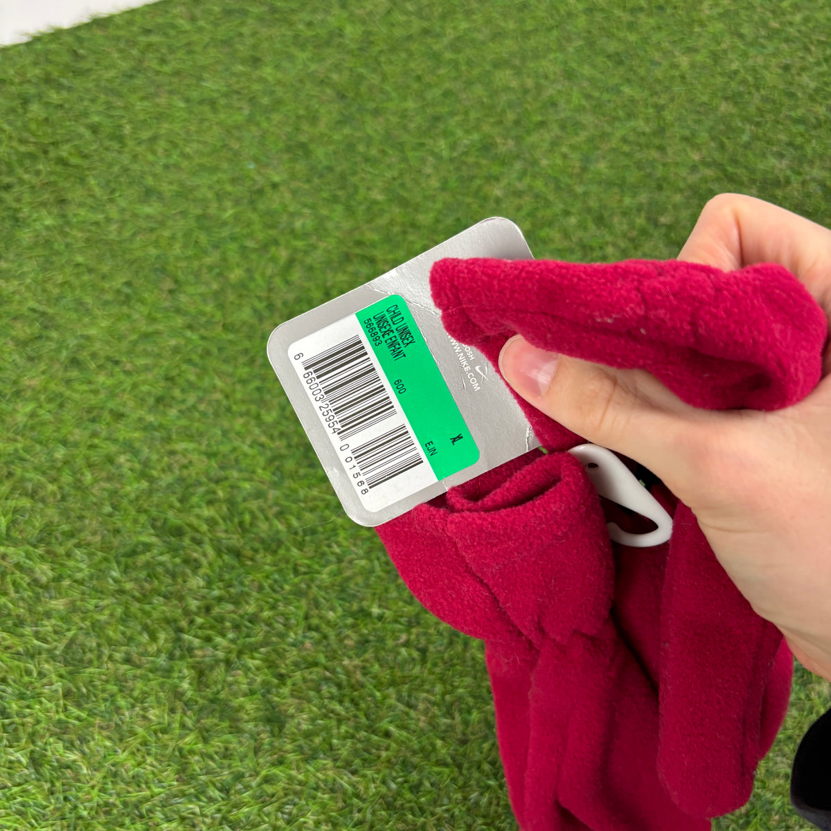 90s Nike Fleece Gloves Red