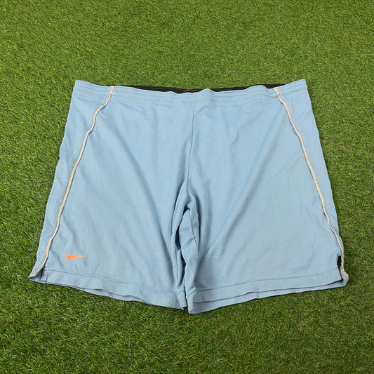 00s Nike Piping Football Shorts Blue Large