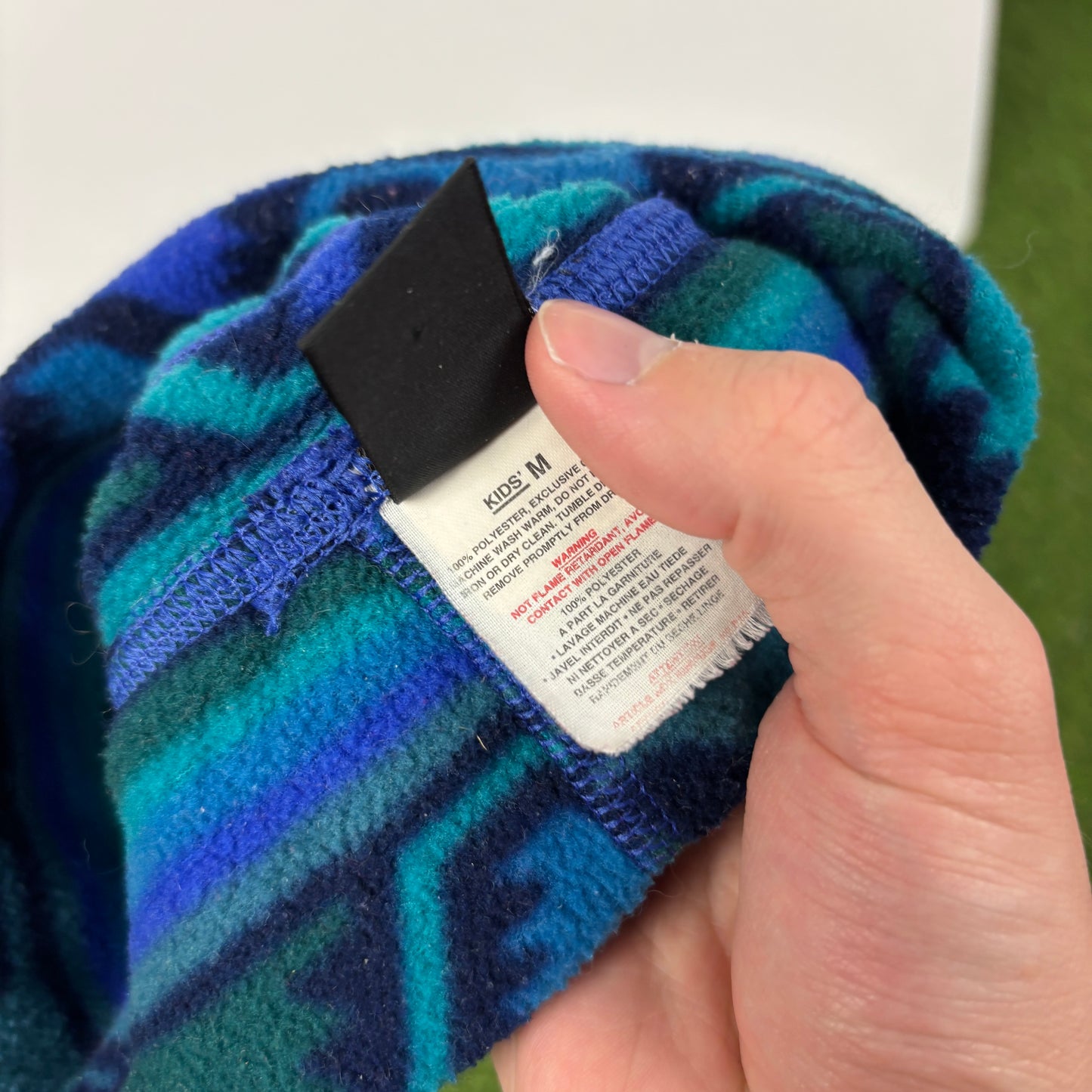 90s Patagonia Synchilla Fleece Beanie Hat Blue