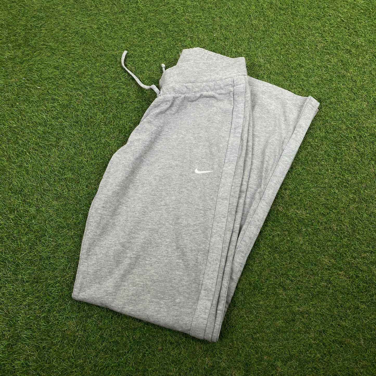 00s Nike Wide Leg Cotton Joggers Grey Small