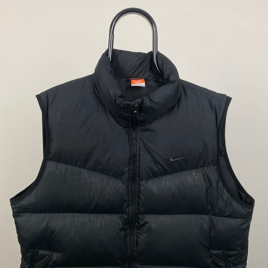 00s Nike Puffer Gilet Jacket Black Large