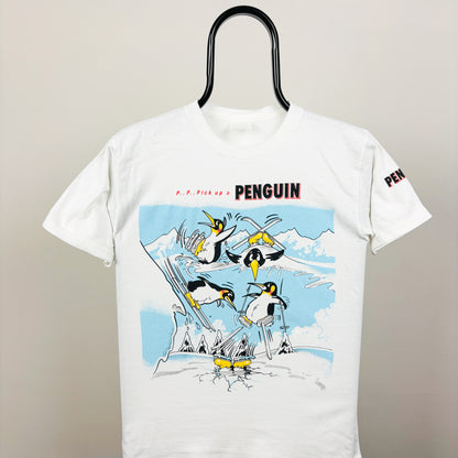 90s Penguin Biscuit T-Shirt White Small