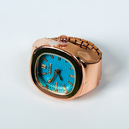 Vintage Watch Ring Rose Gold
