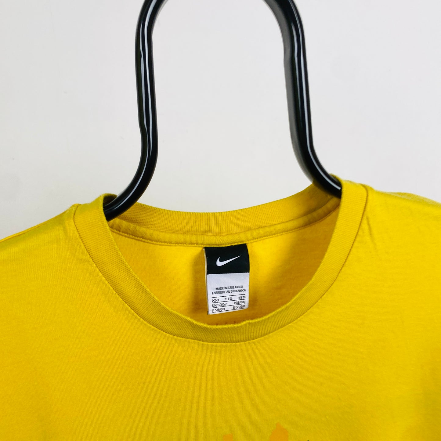 00s Nike T-Shirt Yellow XXL