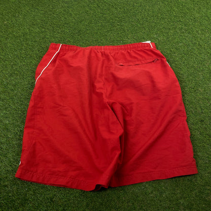 00s Nike Piping Shorts Red Large