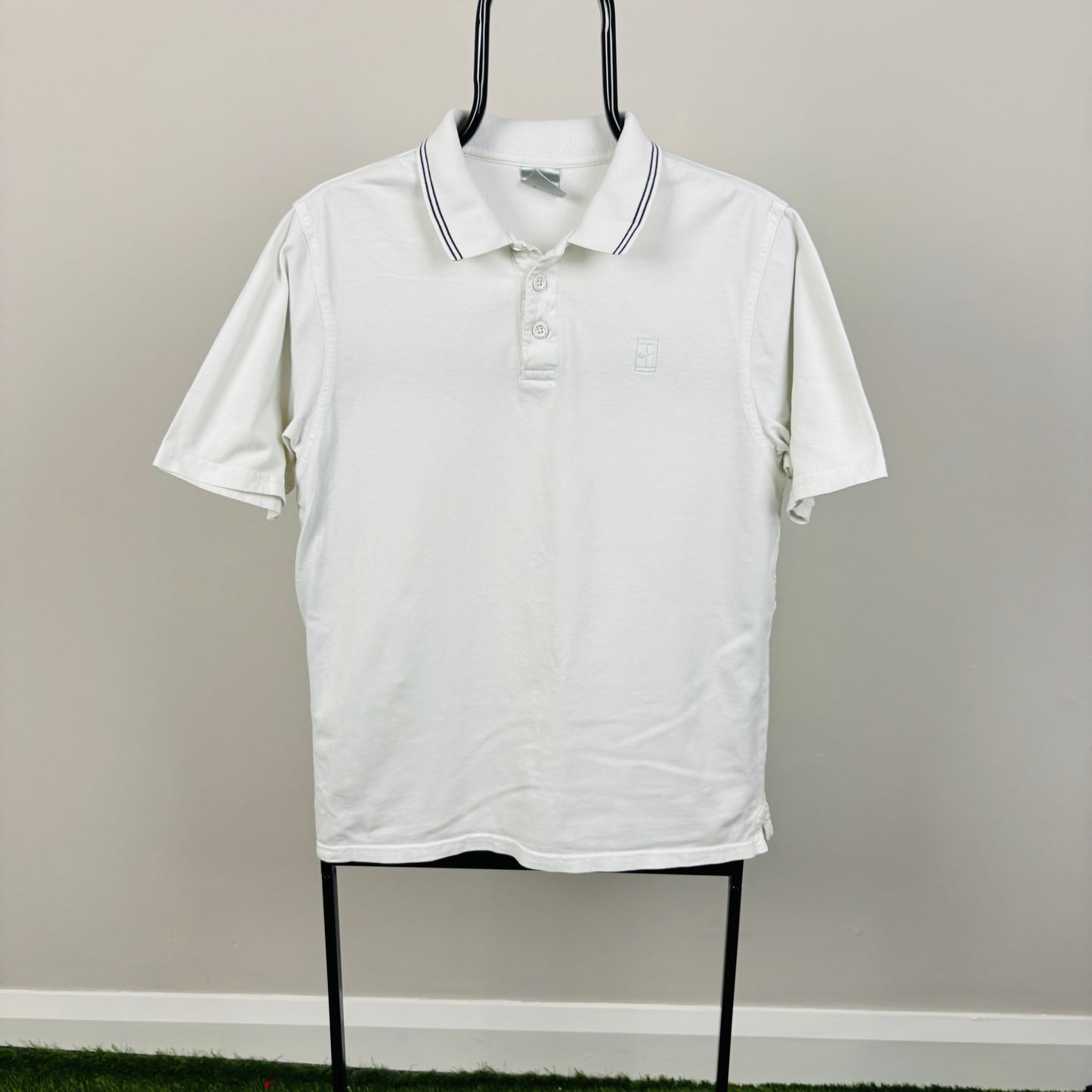 00s Nike Court Polo Shirt T-Shirt White Women’s Large