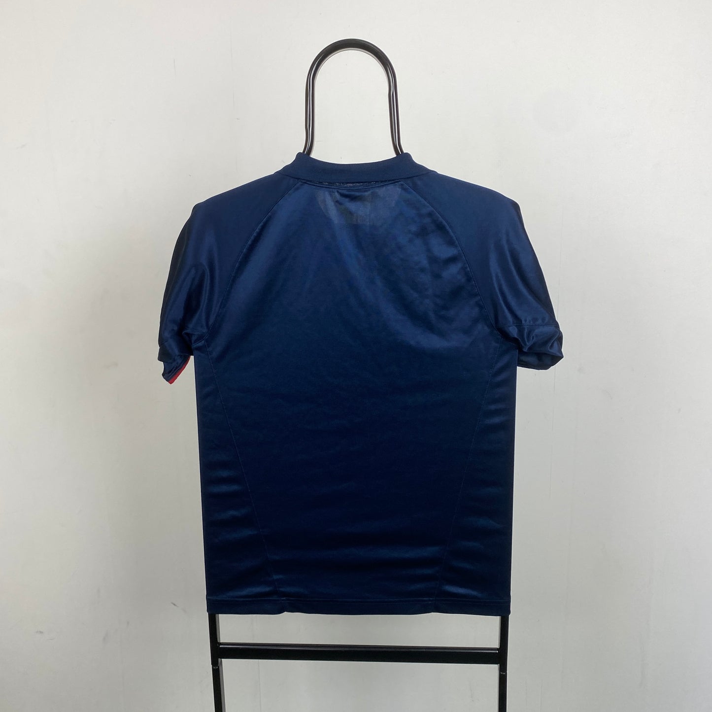 90s Nike Barcelona Football Shirt T-Shirt Blue XS