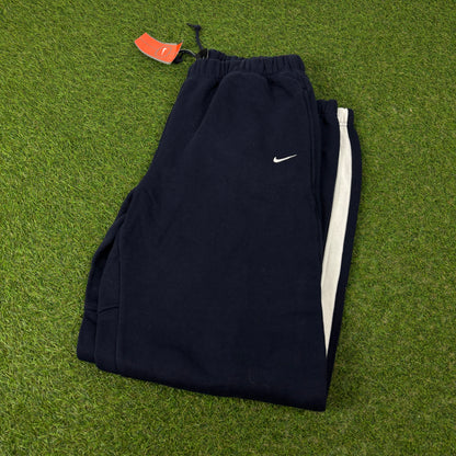00s Nike Cotton Piping Joggers Blue XL
