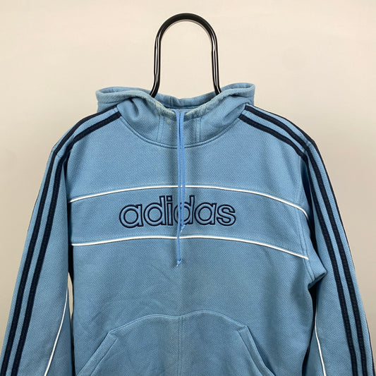 00s Adidas Hoodie Blue Large