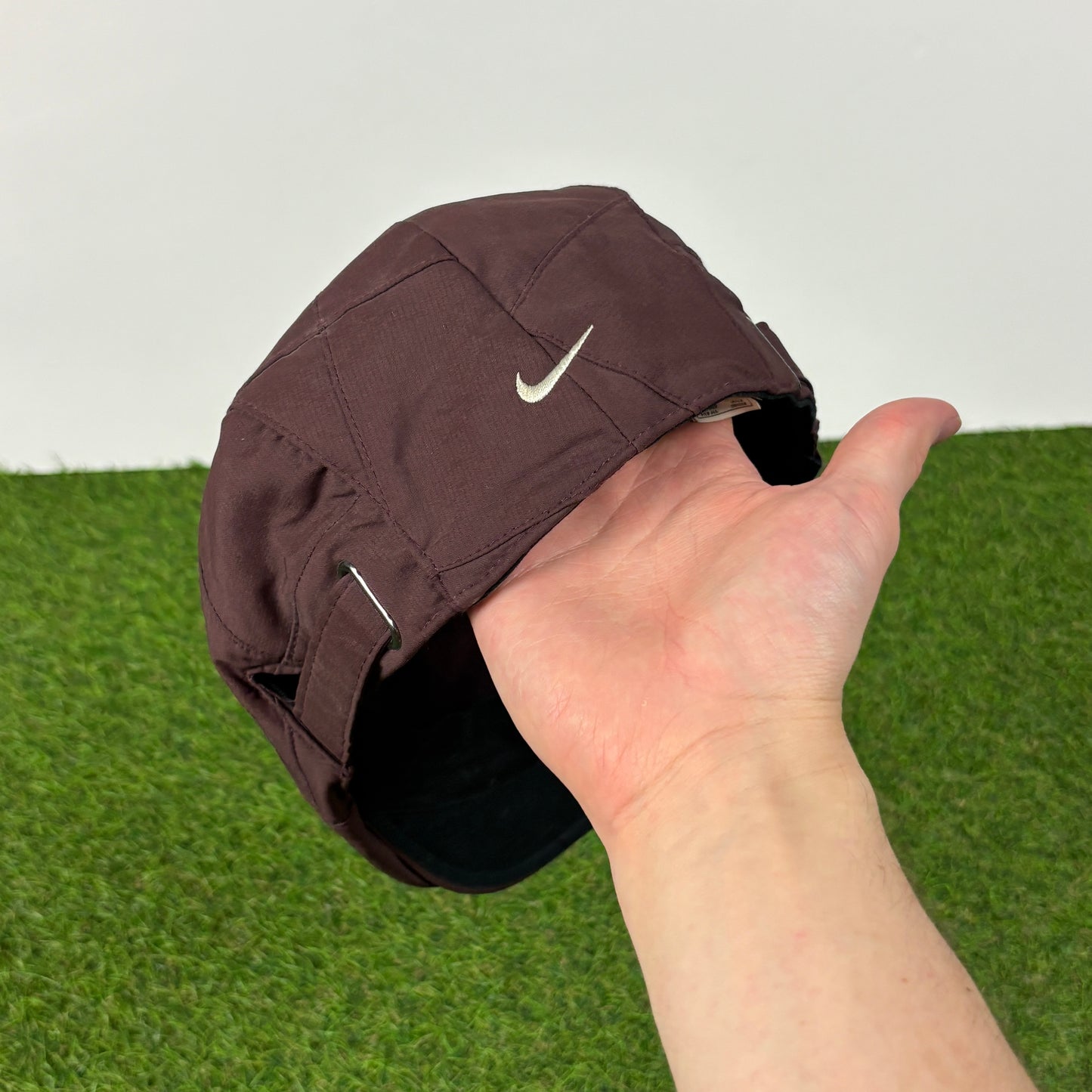 00s Nike Newsboy Flat Cap Hat Brown