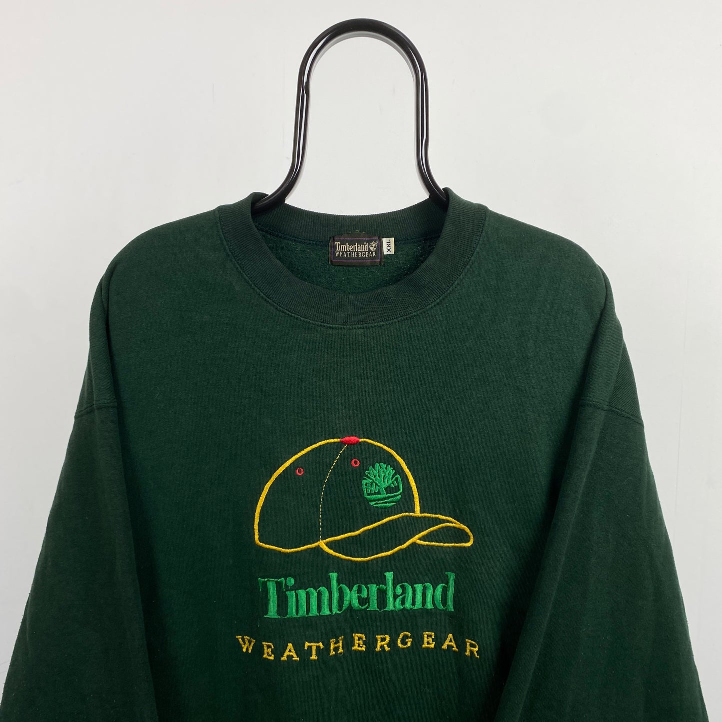 Retro 90s Timberland Sweatshirt Green XXL