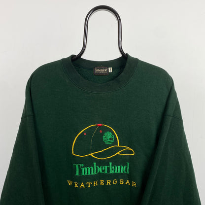 Retro 90s Timberland Sweatshirt Green XXL