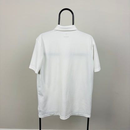 00s Adidas Golf Polo Shirt T-Shirt White Large