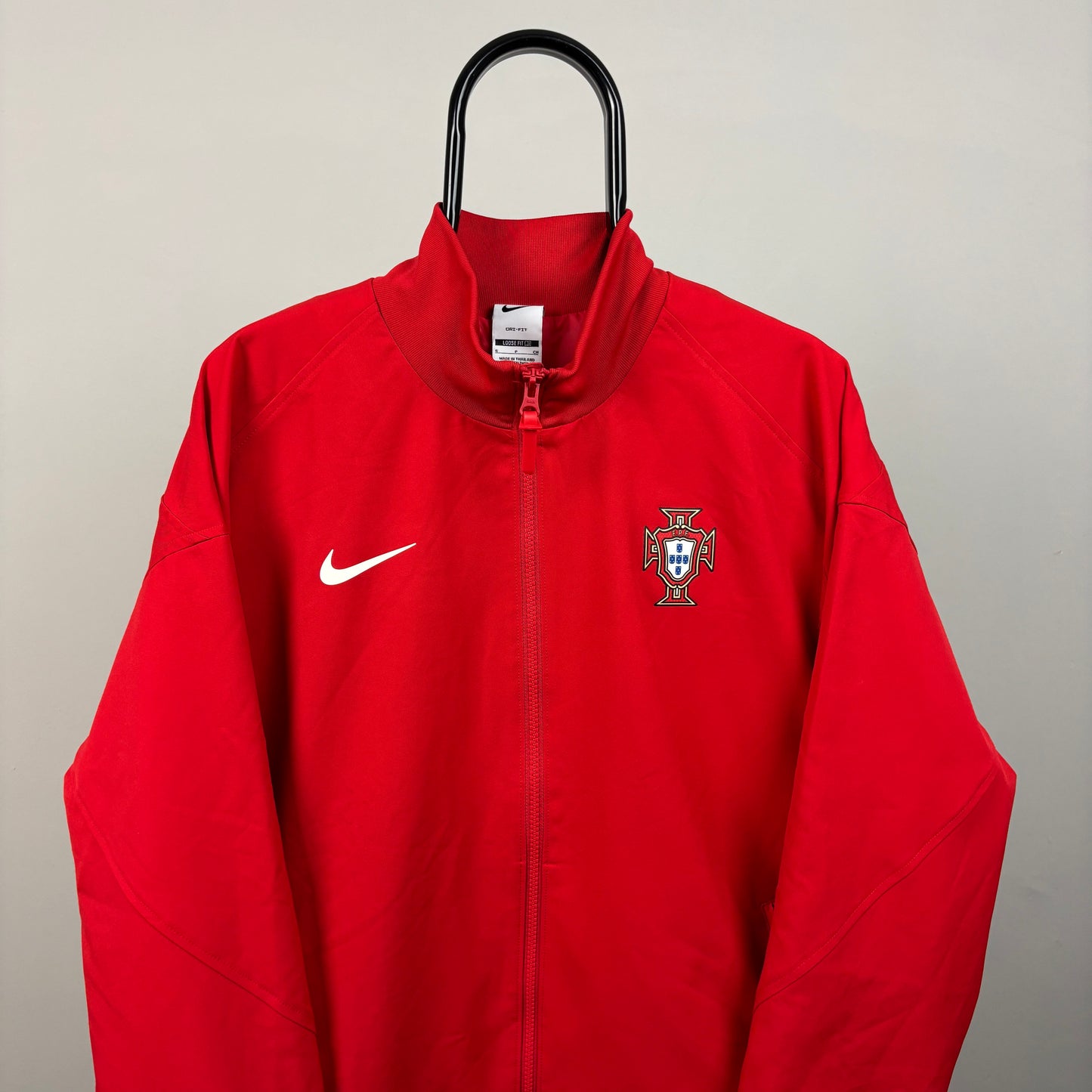 00s Nike Portugal Windbreaker Jacket Red Small