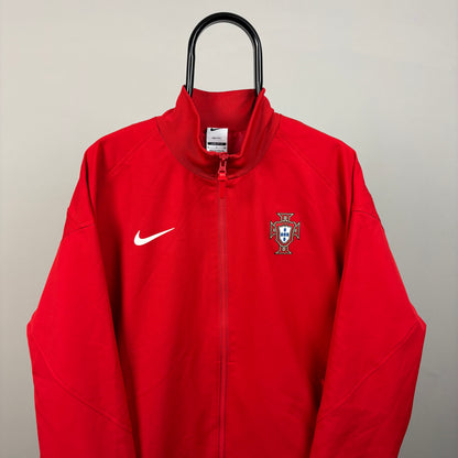 00s Nike Portugal Windbreaker Jacket Red Small