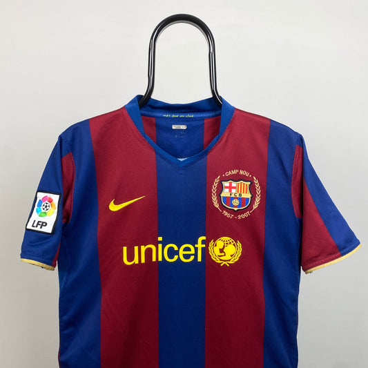 90s Nike Barcelona Football Shirt T-Shirt Red Small