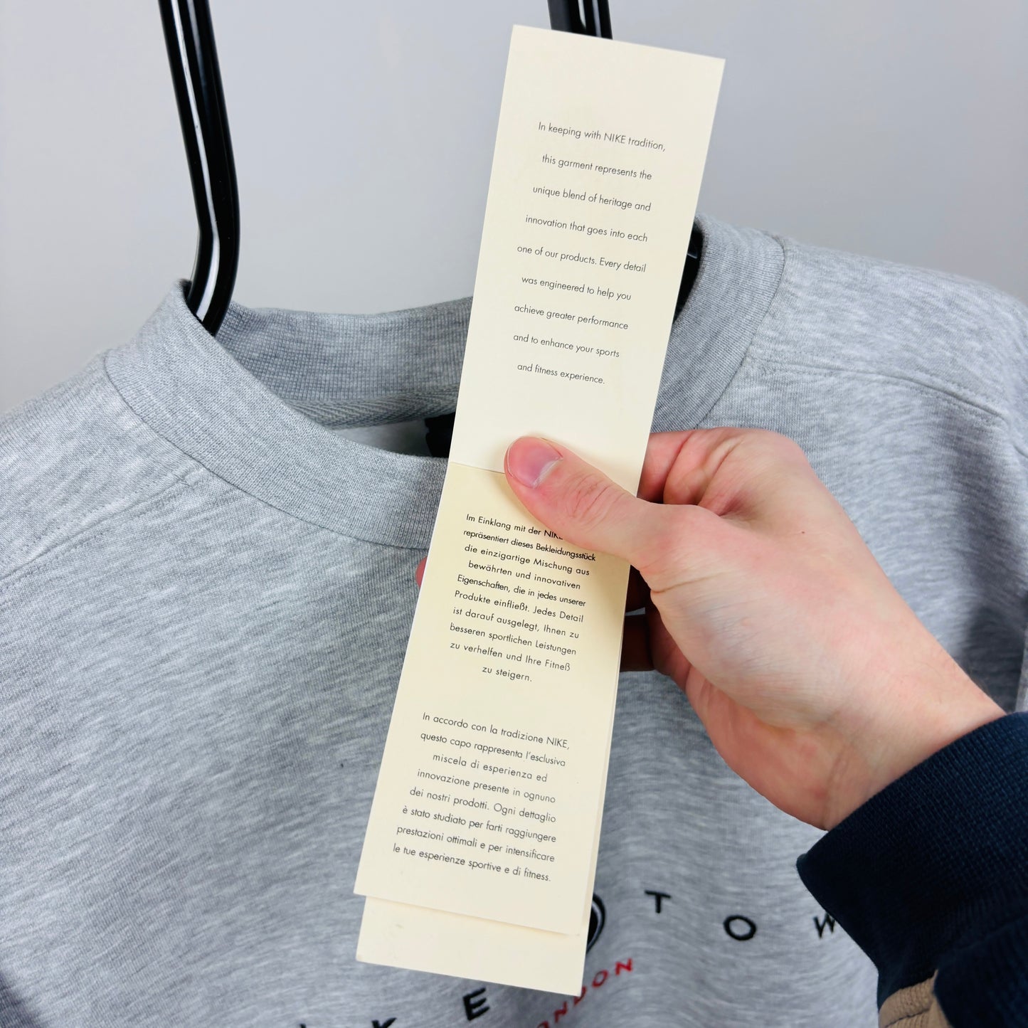 90s Nike Town London Sweatshirt Grey XXL