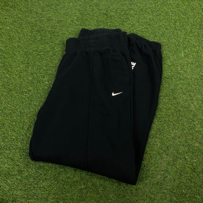 00s Nike Wide Leg Cotton Joggers Black Medium