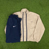00s Nike Piping Jacket + Joggers Set Brown Small